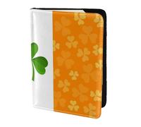 Irish Flag Print 5.5in Passport Stylish Travel Document Wallet Secure Storage For Travelers Case