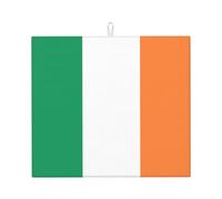 Irish Flag Print Absorbent Dish Mat for Housewarming Kitchen Countertop Pad Placemat Gift Foldable