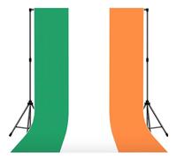 Irish Flag Print Backdrop For Photoshoot, Photo Backdrop Background Curtain For Photography Portraits(No Stand)