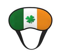 Irish Flag Print Blackout Sleep Mask - Side Sleeper Eye Cover, Soft Comfort, Perfect for Travel, Meditation