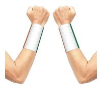 Irish Flag Print Breathable Compression Wrist Band, Elastic Sweat Wrist Bands For Tennis, Gym Daily