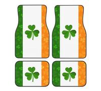 Irish Flag Print Car Foot Mat Universal Non-Slip Jet-Washable Car Mat