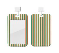 Irish Flag Print Card ID Badge Holder with Breakaway Lanyard,for Doctor Teacher Nurse Staff Office