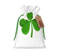 Irish Flag Print Christmas Bag Drawstring Bags For Holiday Presents Xmas Sack Party Decor Gift