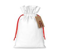 Irish Flag Print Christmas Drawstring Gift Bags Holiday Present Sack Xmas Decor Reusable Pouches