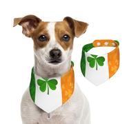 Irish Flag Print Christmas Pet Scarf Cotton Soft Comfortable Stylish For Dogs Cats Wear Winter Gift