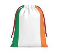 Irish Flag Print Comfort Drawstring Gift Convenient Bags Reusable Holiday Party Daily Organization