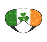 Irish Flag Print Comfortable Eye Mask Breathable Adjustable Men Women Lightweight Travel Yoga Work