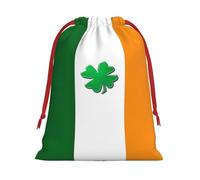 Irish Flag Print Comfortable Gift Lightweight Bag Easy Clean Storage Bags Reusable Multipurpose Use