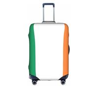 Irish flag Print Decorative Travel Luggage Cover Concealed Zipper Suitcases Anti Scratch Dustproof, White, Small