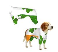 irish flag Print Dog Clothes - 4 Legs Jumpsuit Sweatshirt for Small Medium Large Dogs Cats