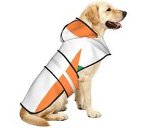 Irish flag Print Dog Raincoats with Reflective Hooded,Portable Pet Poncho Jacket,for Small,Medium,Large XL Puppies