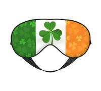 Irish Flag Print Double Sided Eye Mask, Blackout Eye Mask, All Night Sleep Eye Mask for Women Men