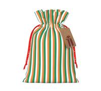 Irish flag Print Drawstring linen gifts bag for Christmas Party,holiday packaging presents bags.