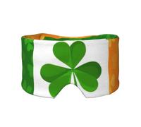 Irish Flag Print Eye and Ear Muffs Soft Blackout Blocking Sleeping for Adults Kids Travel Nap Aid
