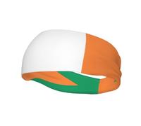 Irish Flag Print Fashionable Sweat-Wicking Headband, Lightweight and Comfortable Sports Sweatband
