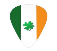 Irish Flag Print Guitar Pick,12 Pack,Includes Thin,Medium,Heavy Gauges,Suitable for guitar,ukulele