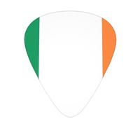 Irish flag print Guitar Picks with Organizer Box Celluloid Guitar Plectrums for Acoustic Guitar, Bass