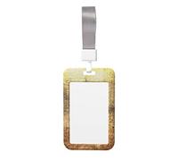 Irish Flag Print Id Badge Holder Sliding Card Holder Vertical Card Protector Cover Case Teacher Lanyard for Office Women Men