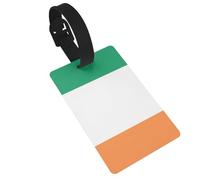 Irish Flag Print Luggage Tags Quick Install Airplane Travel Essentials for Suitcases Durable PVC Bag Tag
