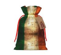 Irish Flag Print Reusable Drawstring Pouch,Perfect For Birthdays,Anniversaries,And Parties