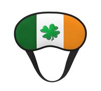 Irish Flag Print Sleep Mask for Side Sleepers Cute Blackout Eye Mask Shades Cover for Home or Travel