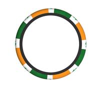Irish Flag Print Steering Wheel Cover Elastic Protector