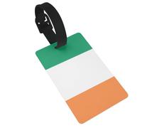 Irish Flag Print Stylish Suitcase Tag Luggage Labels Travel Accessories Bags Tag for Adults, Kids