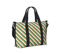 Irish Flag Print Travel Duffle Bag,Handheld Shoulder Weekender Overnight Bag for Travel,Gym,Yoga