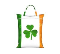 Irish Flag Print Travel Laundry Bag Portable Gym Hiking Camping Backpacking Dorm Hotel Use
