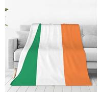 Irish Flag Print Ultimate Comfort Flannel Blanket,Portable Blanket,Lightweight Luxury Cotton Blanket