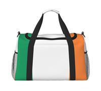 Irish flag print Weekender Overnight Carry On Bag Gym Luggage Bag Duffel Bag for Travel Women, Black, One Size