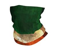 Irish Flag Print Winter Neck Gaiter Warmer, Soft Face Mask Scarf For Cold Weather Skiing Cycling Outdoor Sports