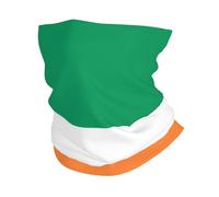 Irish Flag Print Winter Neck Gaiter Warmer, Soft Face Mask Scarf For Cold Weather Skiing Cycling Outdoor Sports