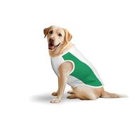 Irish Flag Printed Dog Shirt Vest, Stretchy Pet T-Shirts Soft Cotton Sleeveless Vests Breathable Clothes For Large Dogs (3xl-5xl)