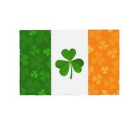 irish flag Printed Heat Insulated Placemats Set of One Size Kitchen Dining Washable Linen Table Place Mats