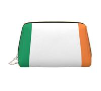 Irish Flag Printed Zippered Toiletry Bag, Wide Open Storage Case for Personal Care Items and Cosmetics