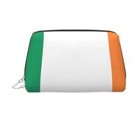 Irish Flag Printed Zippered Toiletry Bag, Wide Open Storage Case for Personal Care Items and Cosmetics