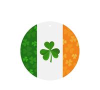 Irish Flag Printing 10 Pcs Air Freshener Car Scented Hanging Sheets Air Freshener Sheet With Rope For Car And Home
