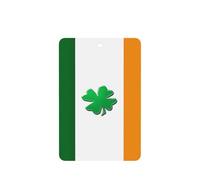Irish Flag Printing 10 Pcs Air Freshener Car Scented Hanging Sheets Air Freshener Sheet With Rope For Car And Home