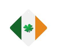Irish Flag Printing 10 Pcs Air Freshener Car Scented Hanging Sheets Air Freshener Sheet With Rope For Car And Home