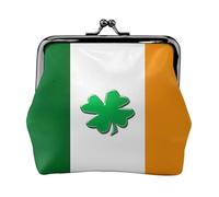 Irish Flag Printing Lightweight Minimalist Wallet, Compact Coin Pouch for Gym Visits and Errands