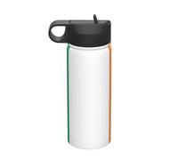 Irish Flag Printing The Print 18 Oz Stainless Steel Sports Insulated Kettle with Lid for Adult Men Women