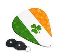 Irish Flag Set Of 6 Guitar Plectrums For Acoustic Guitar, Electric Guitar, Bass, Ukulele - Thin, Medium And Thick.