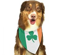 Irish Flag Shamrock Pet Neckerchief Scarves Adjustable Dogs Decoration Accessories Soft Pets Triangle Bibs Scarf For Parties, Birthdays, Everyday Wear 30X70Cm