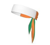 Irish flag Sports Head Tie Beach Summer Tropical Adjustable Non-Slip Moisture Wicking for Running Ninja Head Band