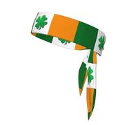 Irish Flag Sports Head Tie Beach Summer Tropical Tie Sweatband Headband Men Women Elastic Moisture for Running