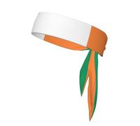 Irish Flag Sports Head Tie Running Tennis Athletic Sweatband Basketball Cycling Fitness Workout