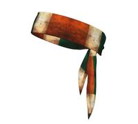 Irish Flag Sports Headband Tie Double-Sided Breathable Sweat-Absorbing Band for Running Cycling Gym Workouts Head Tie Adjustable Fit