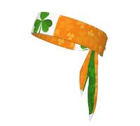 Irish Flag Sports Headband, Unisex, Sweat-Wicking and Quick-Drying, Suitable for Running, Yoga, Tennis and Other Sports.